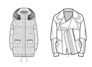 品牌公司是这样画款式图的 带你全面了解企业服装款式图